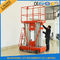 ascenseur mobile de plate-forme de travail aérien de 200kg 10m, location hydraulique de plate-forme de travail de sécurité