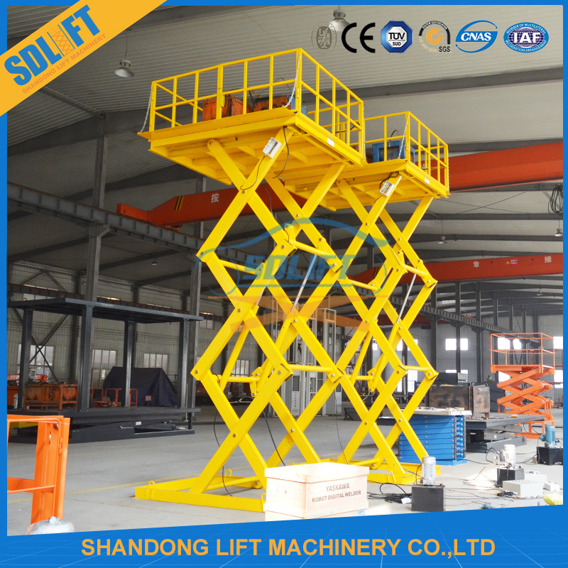 ascenseur de 1T 4M Stationary Hydraulic Scissor avec la valve anti-déflagrante de serrure
