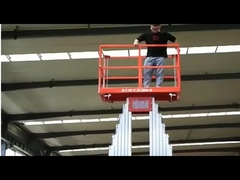 Location d'un ascenseur hydraulique de 2 postes en alliage d'aluminium de 12 m pour une plate-forme de travail aérien